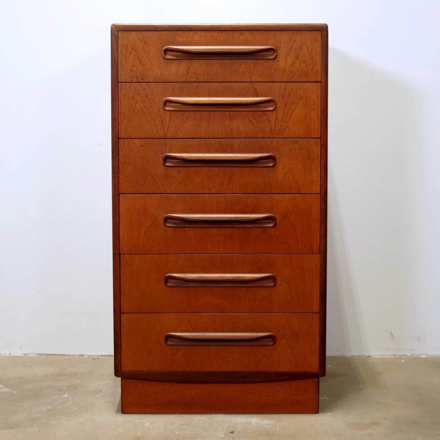 G-Plan "Fresco" Teak Tall Dresser / Chest of Six Drawers - #B74