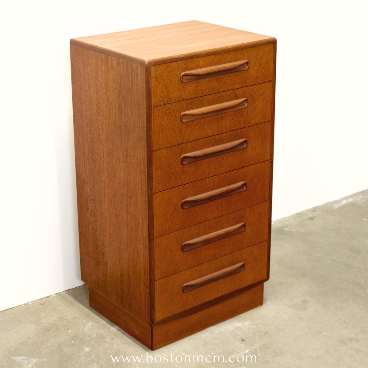 G-Plan "Fresco" Teak Tall Dresser / Chest of Six Drawers - #B74