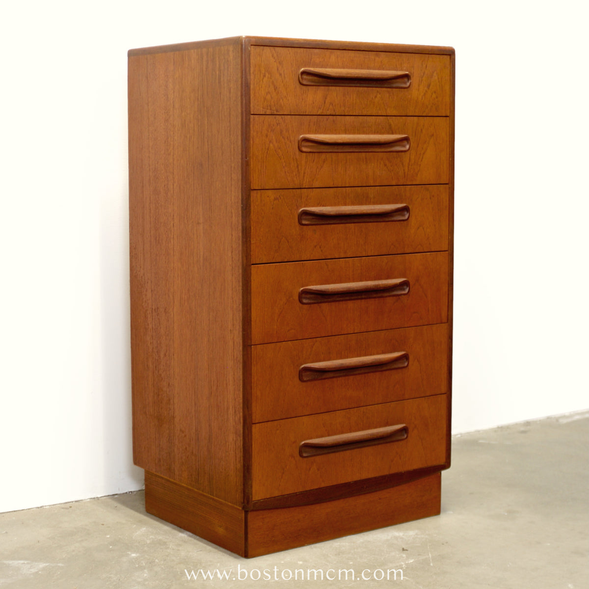 G-Plan "Fresco" Teak Tall Dresser / Chest of Six Drawers - #B74