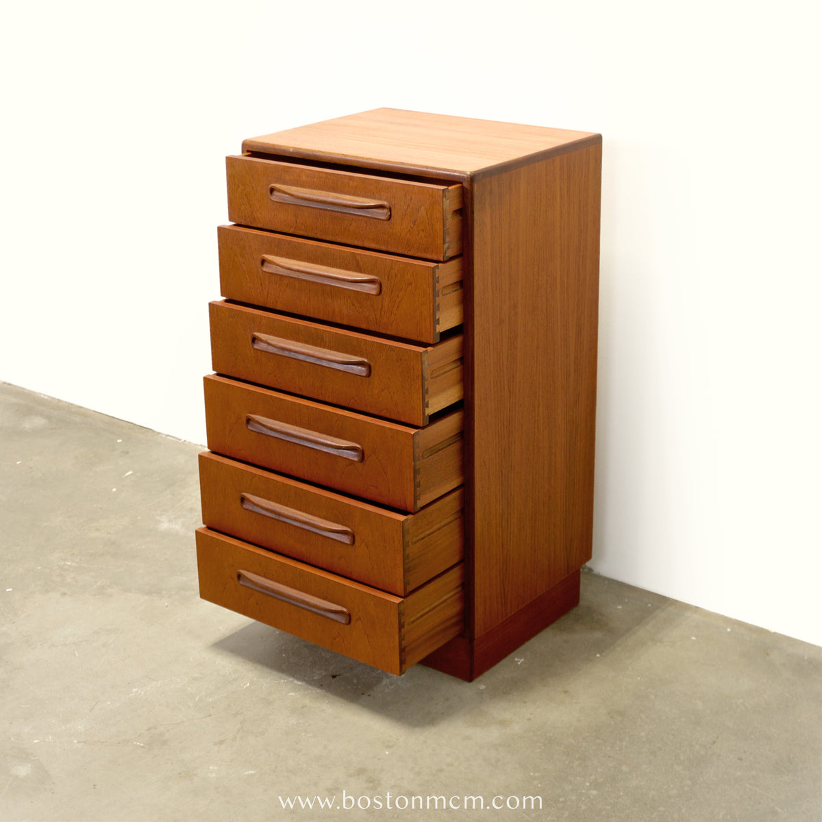 G-Plan "Fresco" Teak Tall Dresser / Chest of Six Drawers - #B74