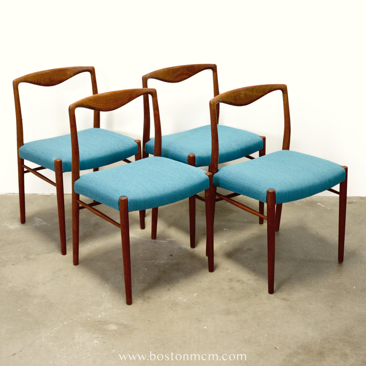 Søren Willadsen Teak Set of 4 Dining Chairs Designed by Kai Lyngfeldt Larsen - #A1882