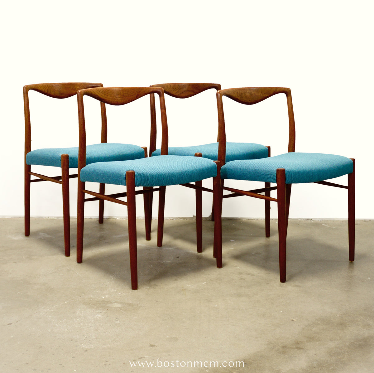Søren Willadsen Teak Set of 4 Dining Chairs Designed by Kai Lyngfeldt Larsen - #A1882
