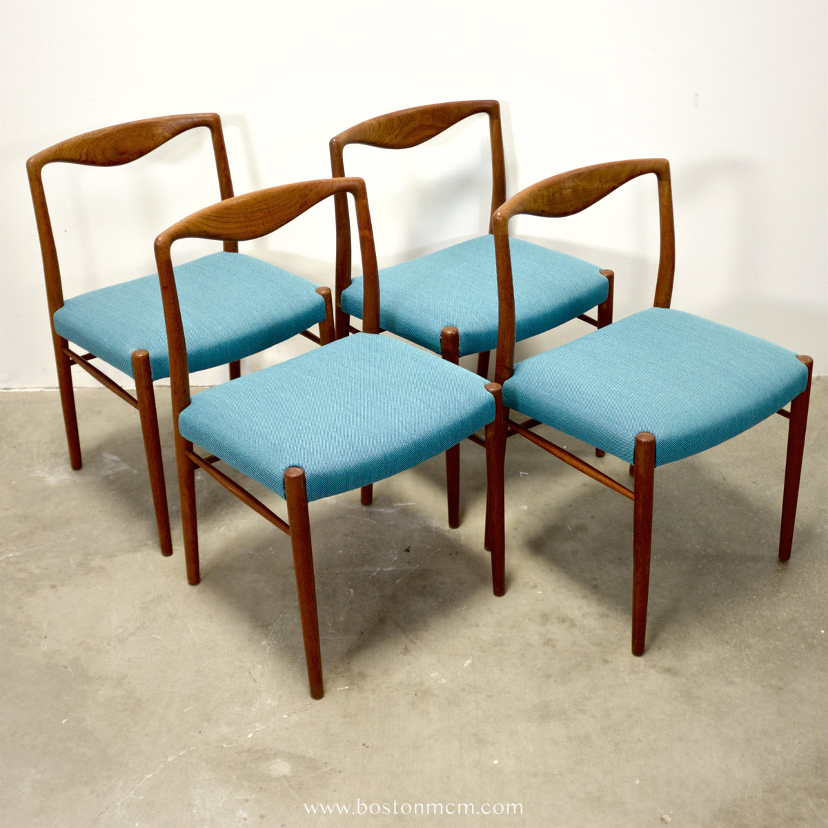 Søren Willadsen Teak Set of 4 Dining Chairs Designed by Kai Lyngfeldt Larsen - #A1882