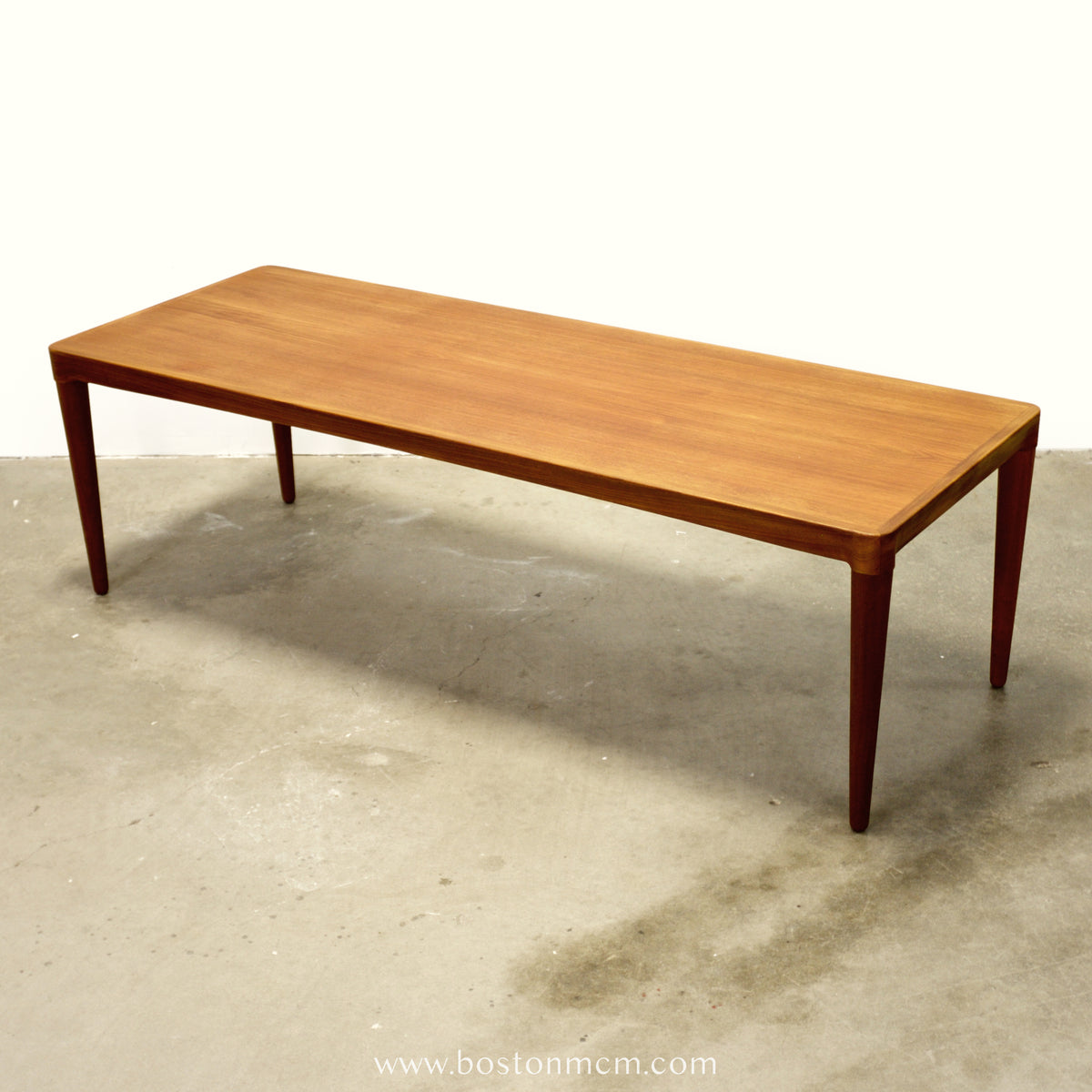 Danish Teak Coffee Table with Hidden Formica Shelf - #A2119