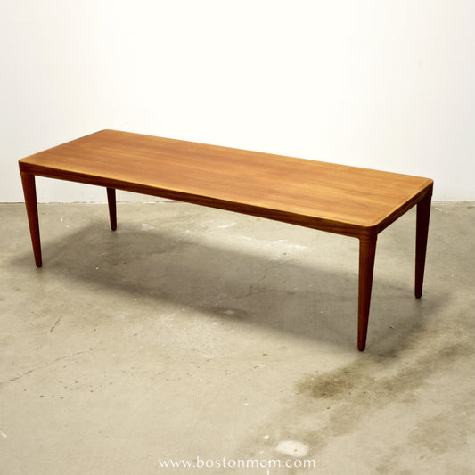 Danish Teak Coffee Table with Hidden Formica Shelf - #A2119