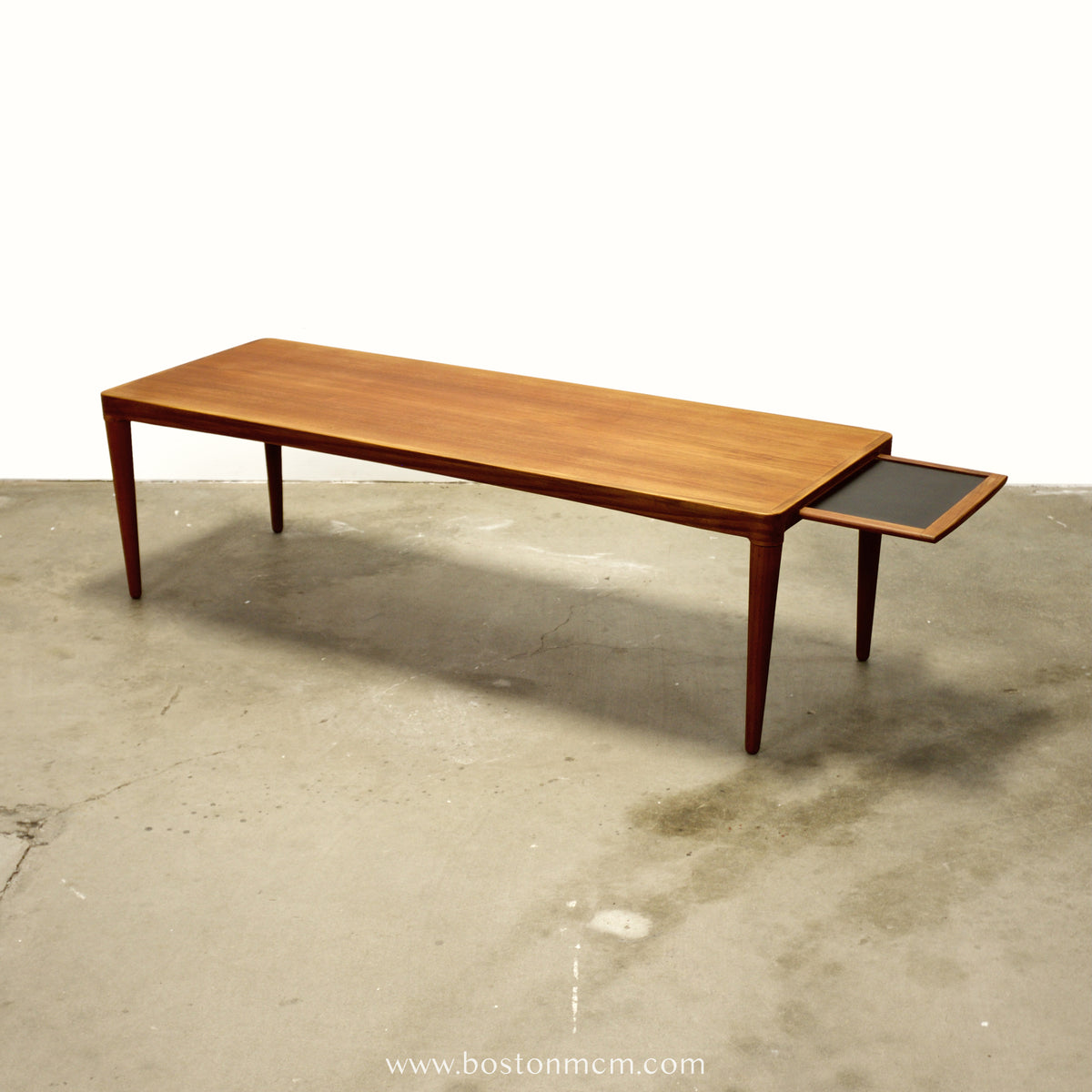 Danish Teak Coffee Table with Hidden Formica Shelf - #A2119