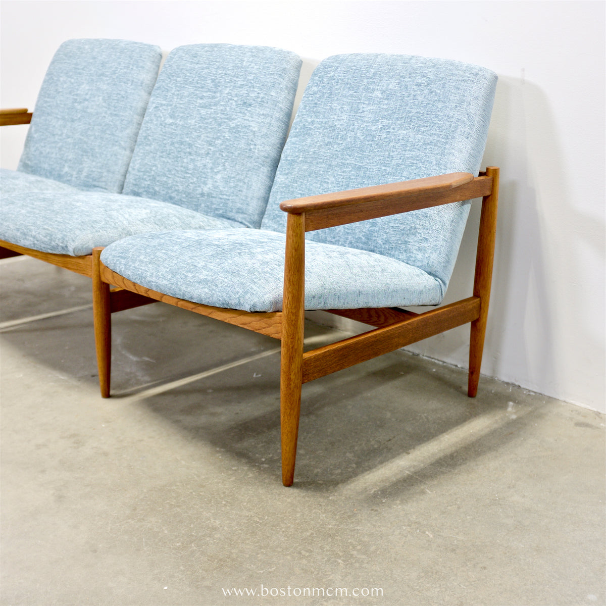 Glostrup Møbelfabrik Solid Teak Sofa Designed by Svend Åage Eriksen - #A2309