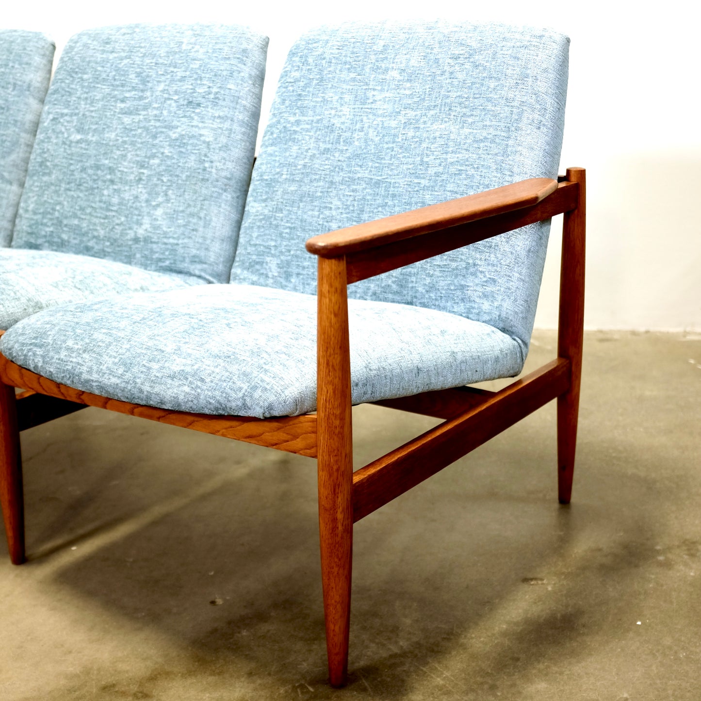 Glostrup Møbelfabrik Solid Teak Sofa Designed by Svend Åage Eriksen - #A2309