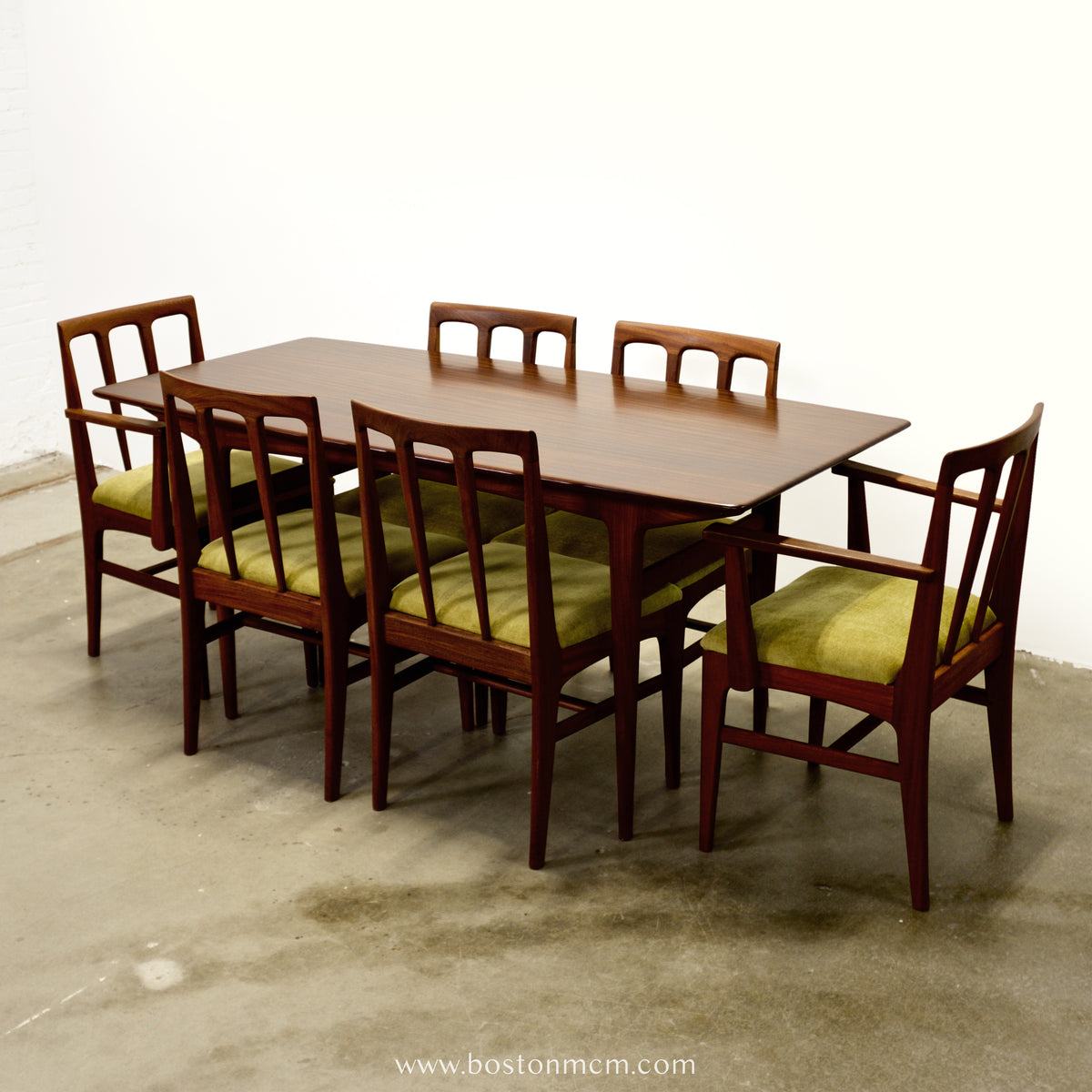 A. Younger Furniture “Volnay” Set of 6 Afromosia Dining Chairs - #A2312
