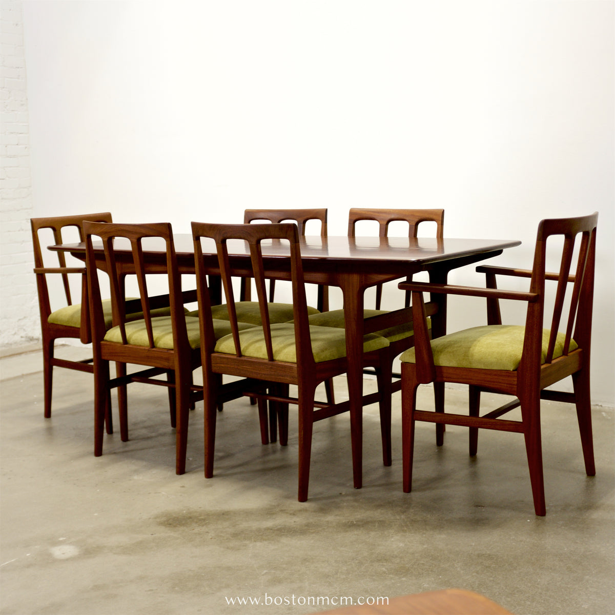 A. Younger Furniture “Volnay” Set of 6 Afromosia Dining Chairs - #A2312