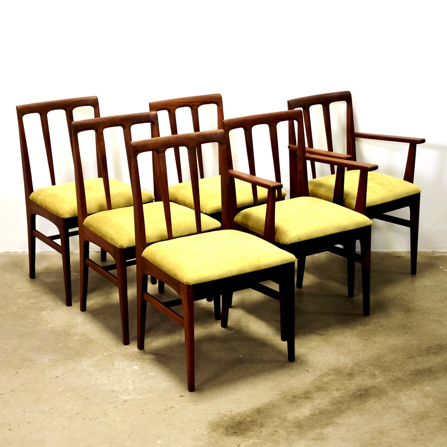 A. Younger Furniture “Volnay” Set of 6 Afromosia Dining Chairs - #A2312