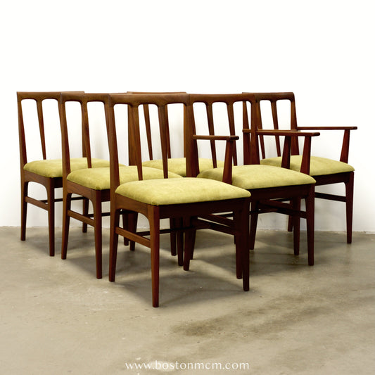 A. Younger Furniture “Volnay” Set of 6 Afromosia Dining Chairs - #A2312
