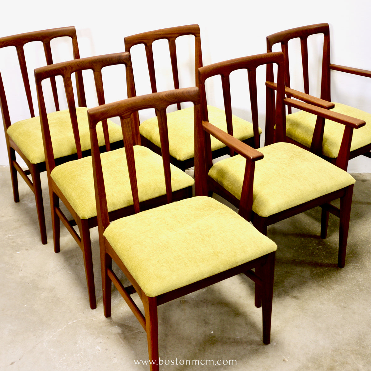 A. Younger Furniture “Volnay” Set of 6 Afromosia Dining Chairs - #A2312