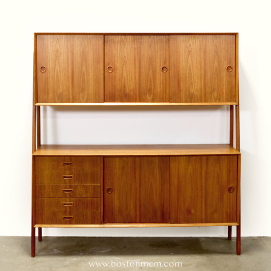 Omann Jun. Møbelfabrik Model #3 Double Sideboard / Highboard Designed by Gunni Omann - #A1712