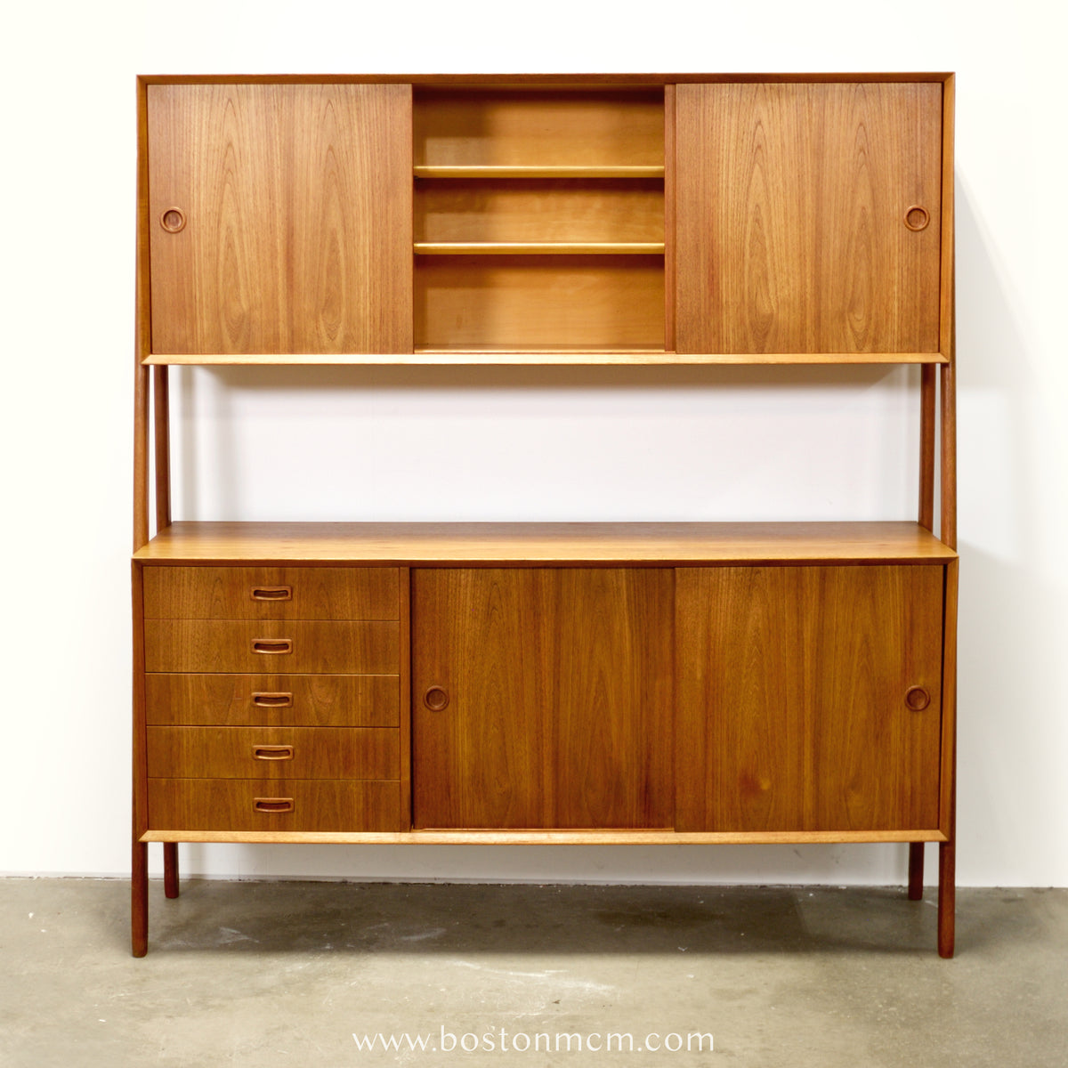 Omann Jun. Møbelfabrik Model #3 Double Sideboard / Highboard Designed by Gunni Omann - #A1712