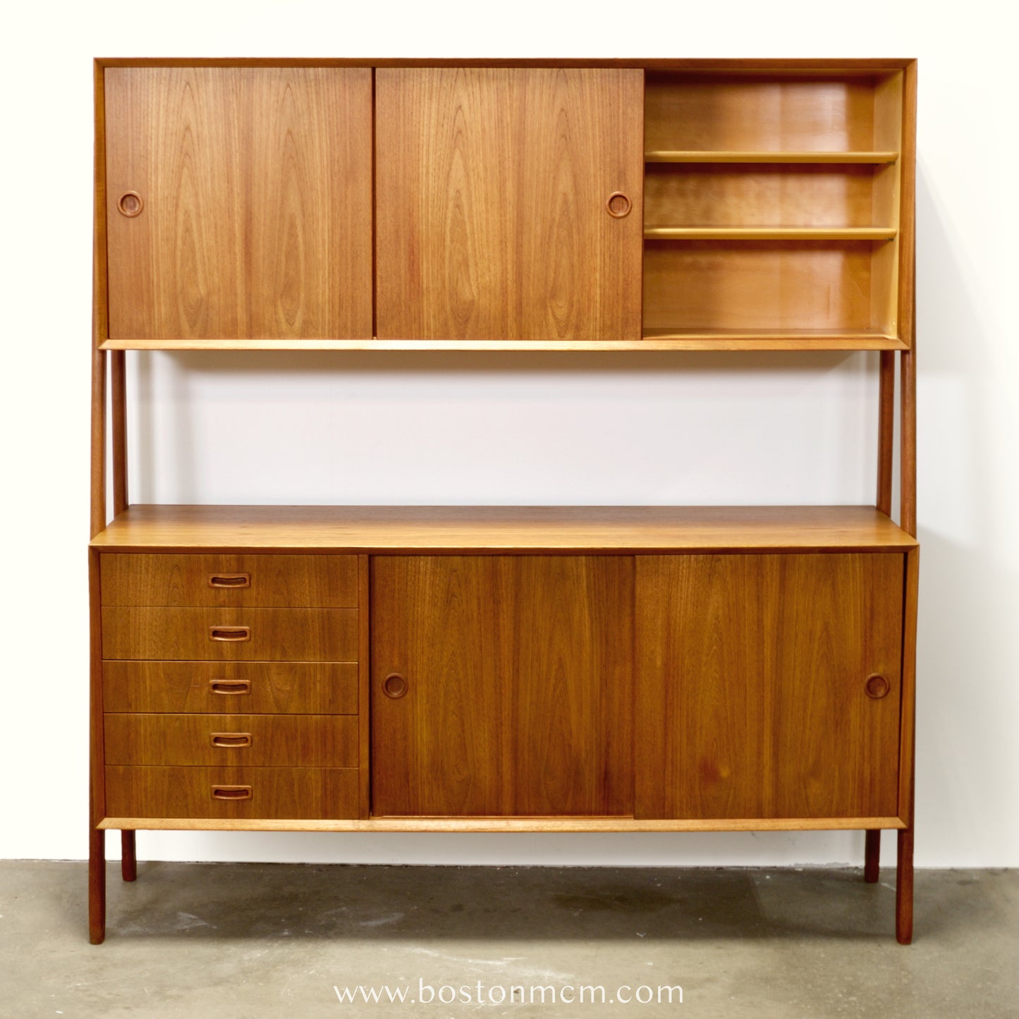 Omann Jun. Møbelfabrik Model #3 Double Sideboard / Highboard Designed by Gunni Omann - #A1712