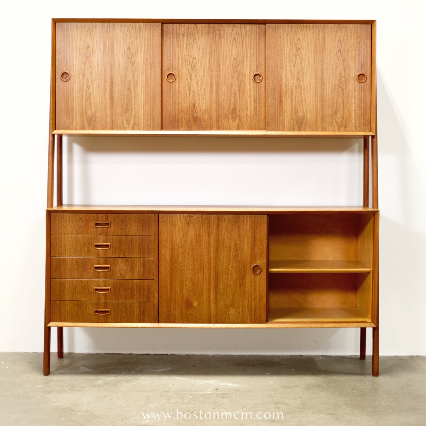 Omann Jun. Møbelfabrik Model #3 Double Sideboard / Highboard Designed by Gunni Omann - #A1712