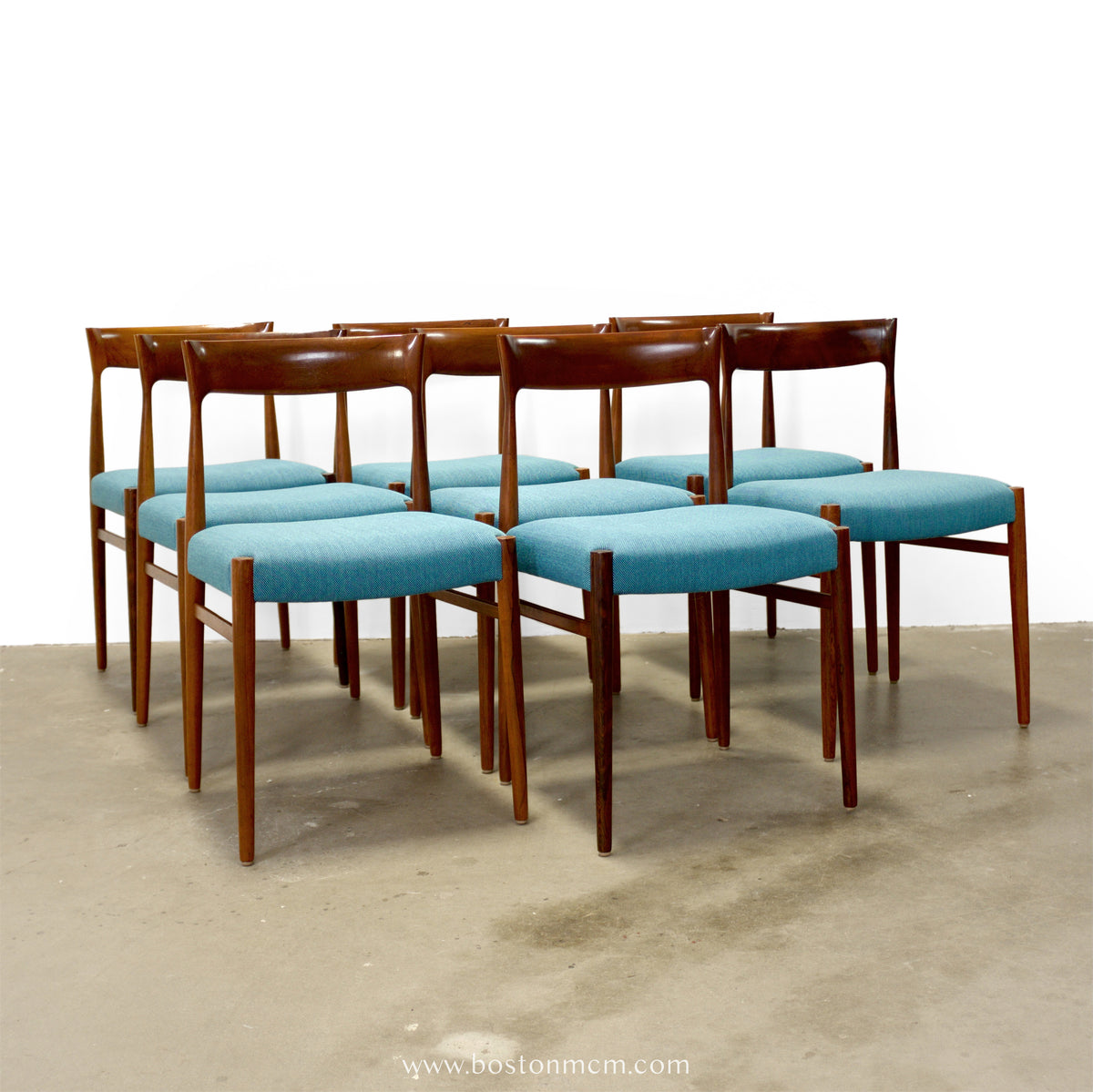 Casala Modell Set of 8  Rosewood Chairs - #A1889