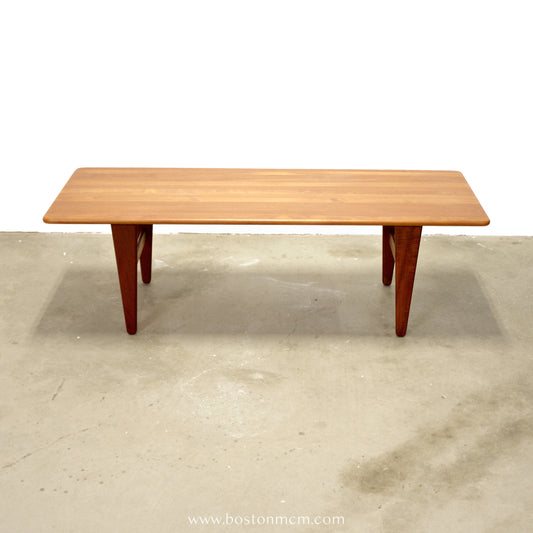 Danish Solid Teak Coffee Table - #A1851