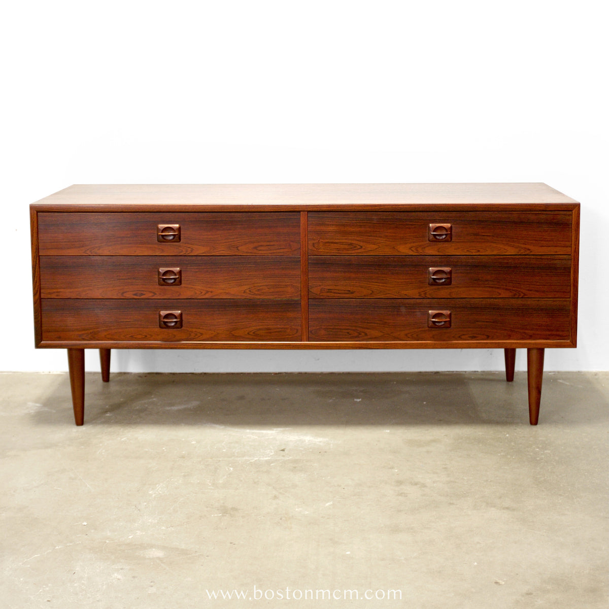 Danish Rosewood Chest of 6 Drawers in the style of Erik Brouer for Brouer Møbelfabrik - #A1847