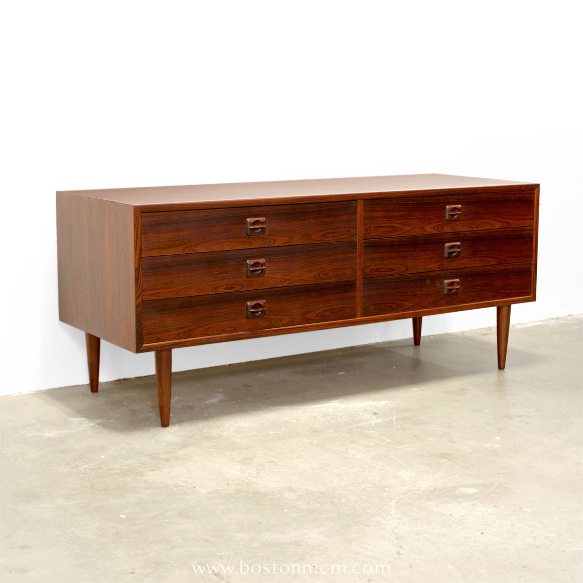 Danish Rosewood Chest of 6 Drawers in the style of Erik Brouer for Brouer Møbelfabrik - #A1847