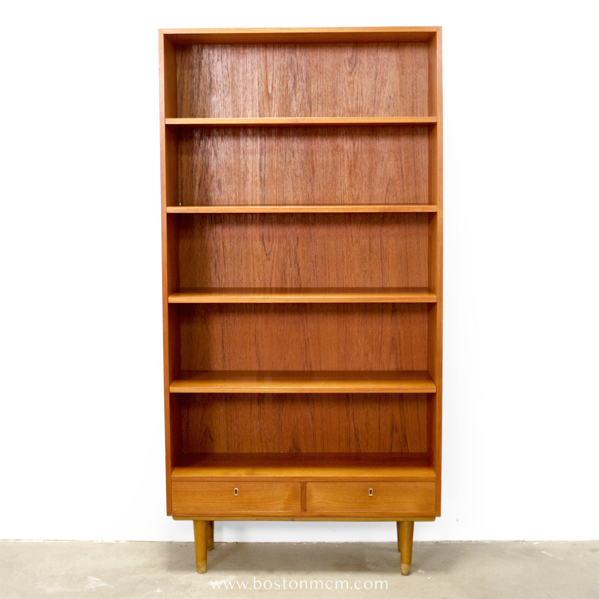 Danish Teak Bookcase - #A2240