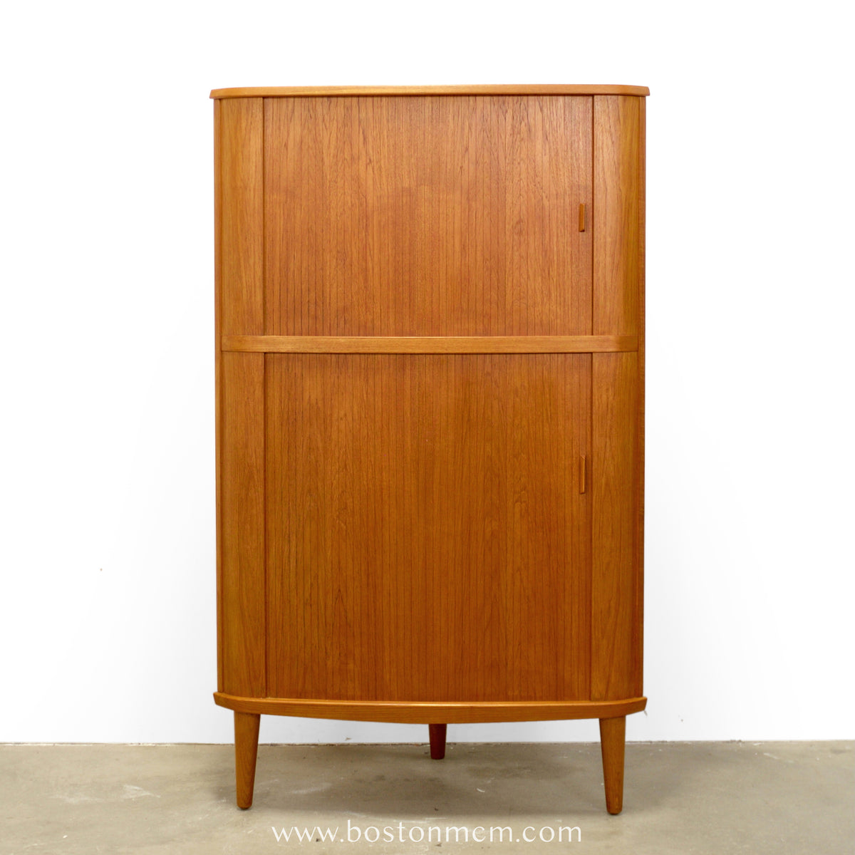 Skovmand & Andersen Model 3 Teak Corner Cabinet w/ Bar Cabinet Designed by Arne Hovmand Olsen - #A2131