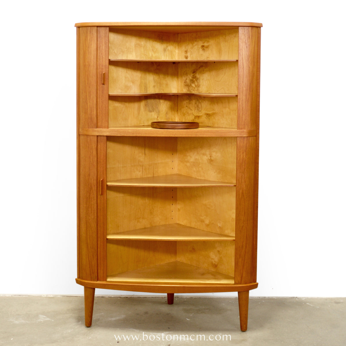 Skovmand & Andersen Model 3 Teak Corner Cabinet w/ Bar Cabinet Designed by Arne Hovmand Olsen - #A2131