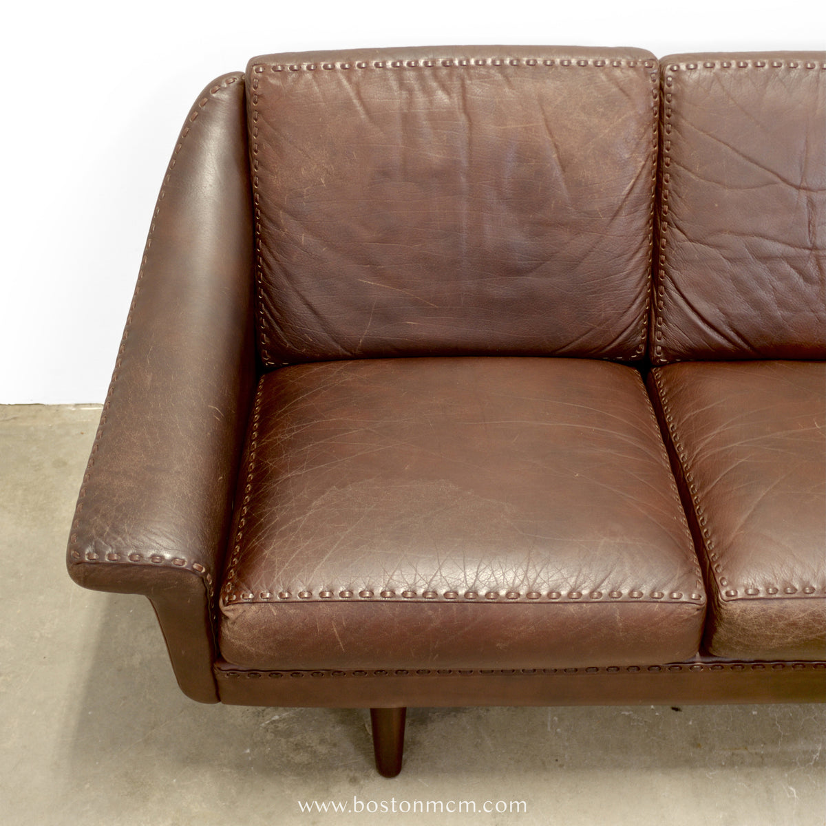Erhardsen & Andersen Møbelfabrik “Matador” Leather Sofa Designed by Aage Christiansen - #A2152-A