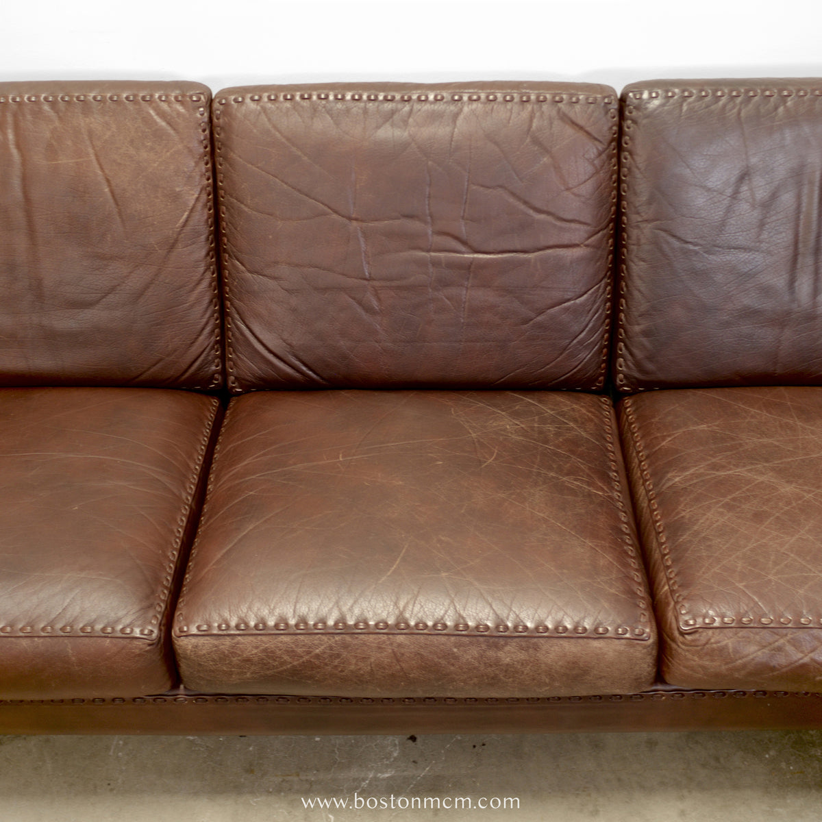 Erhardsen & Andersen Møbelfabrik “Matador” Leather Sofa Designed by Aage Christiansen - #A2152-A