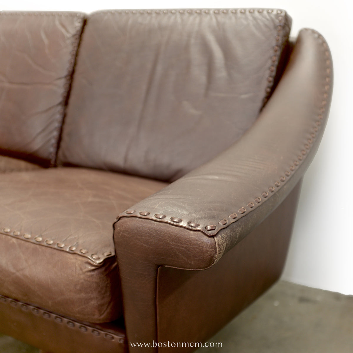 Erhardsen & Andersen Møbelfabrik “Matador” Leather Sofa Designed by Aage Christiansen - #A2152-A