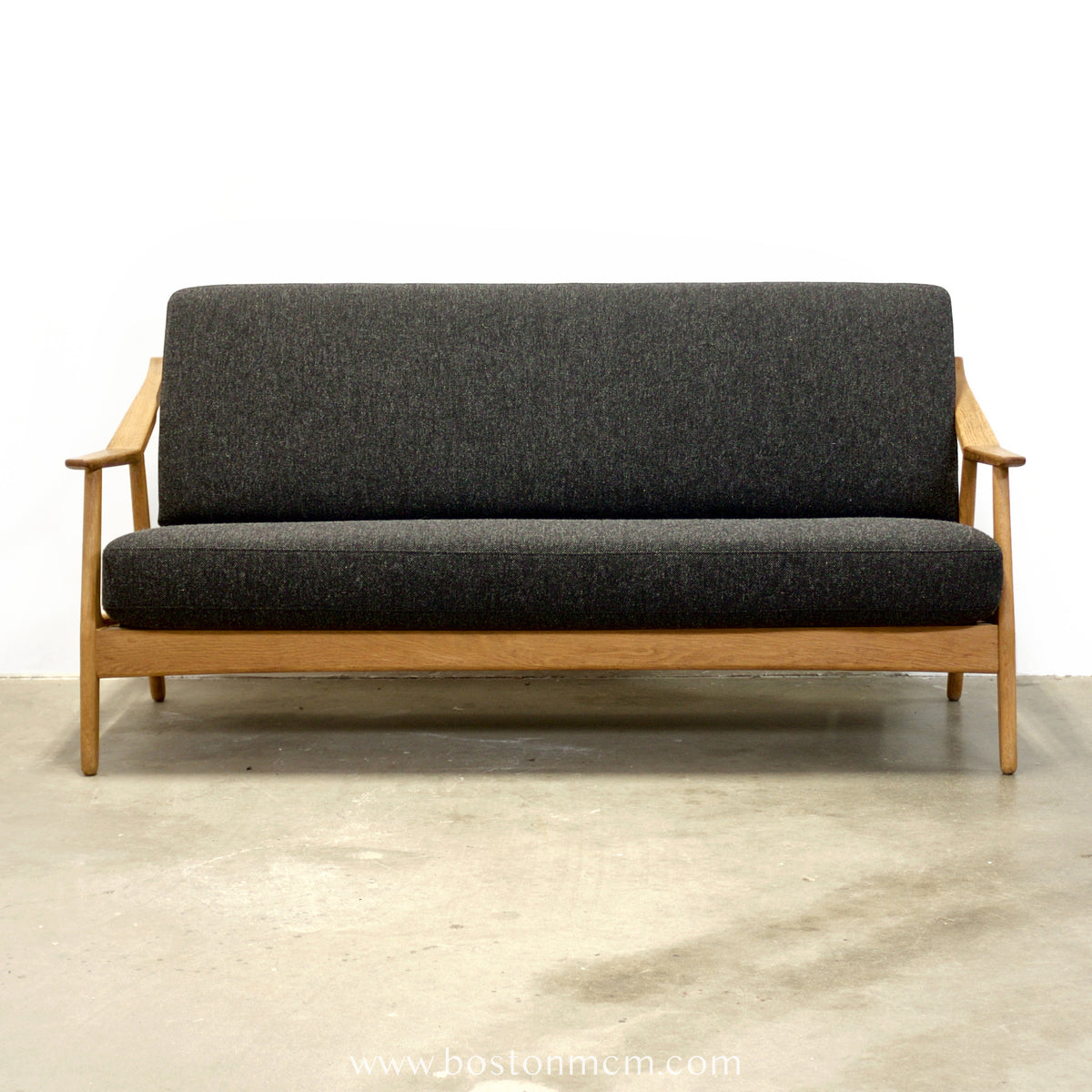 H. Brockmann-Petersen Danish Oak Sofa / Loveseat - #A2193