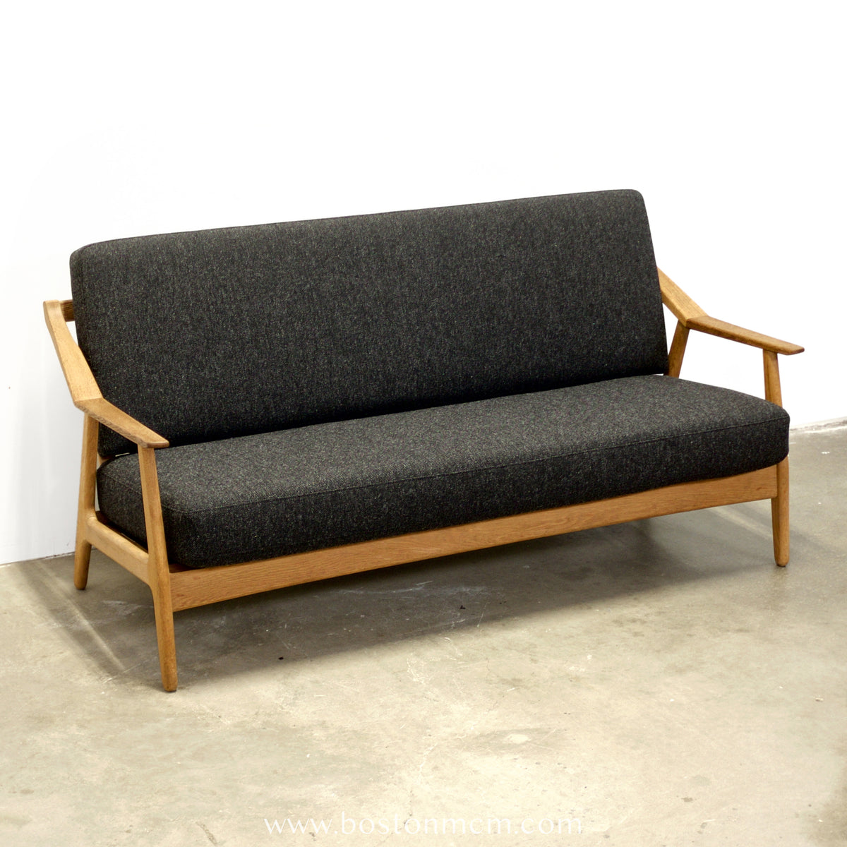 H. Brockmann-Petersen Danish Oak Sofa / Loveseat - #A2193