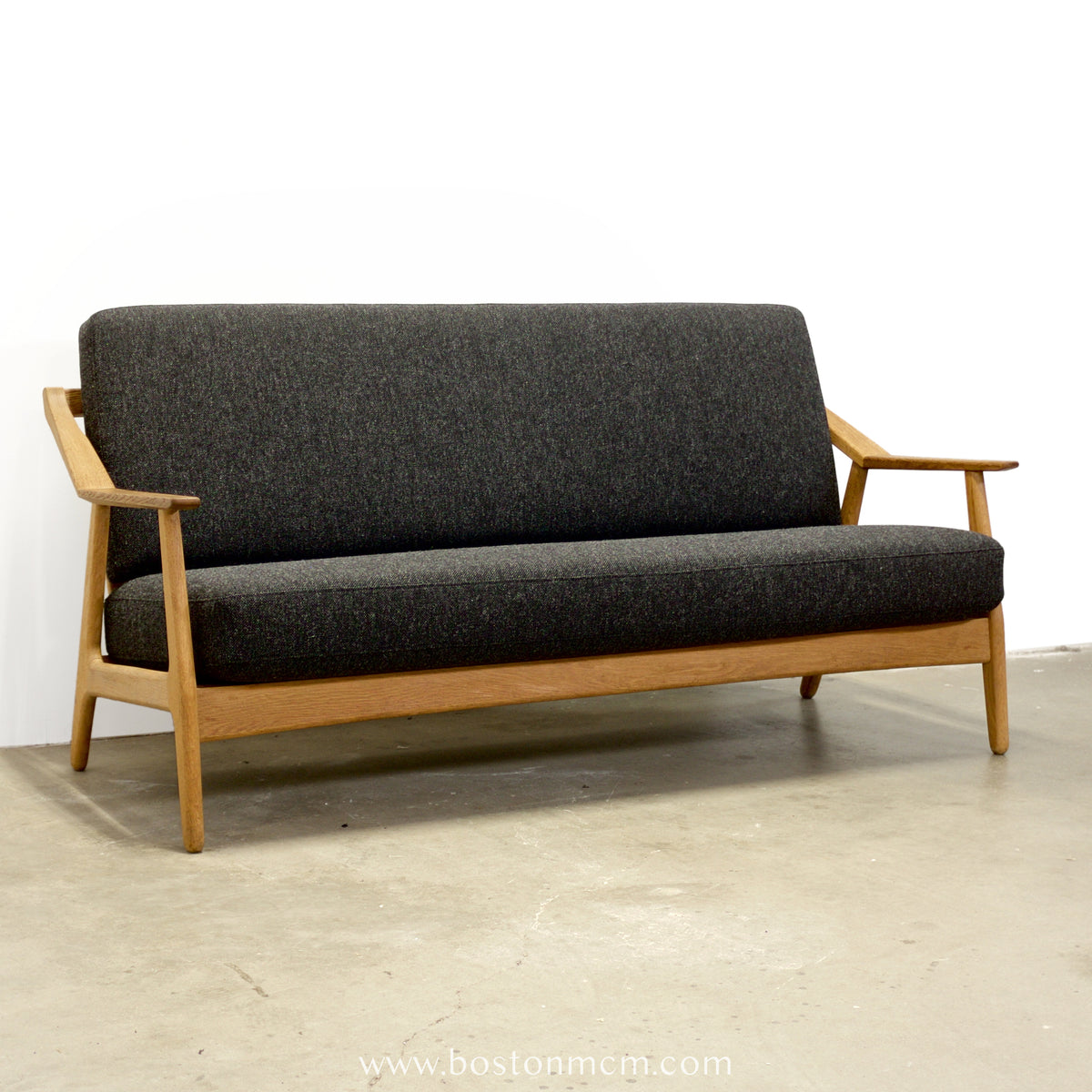 H. Brockmann-Petersen Danish Oak Sofa / Loveseat - #A2193