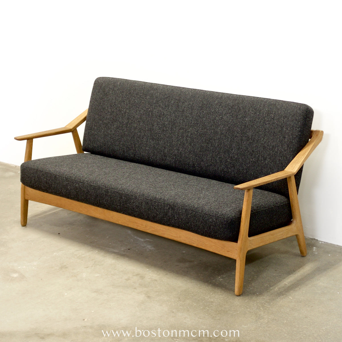 H. Brockmann-Petersen Danish Oak Sofa / Loveseat - #A2193