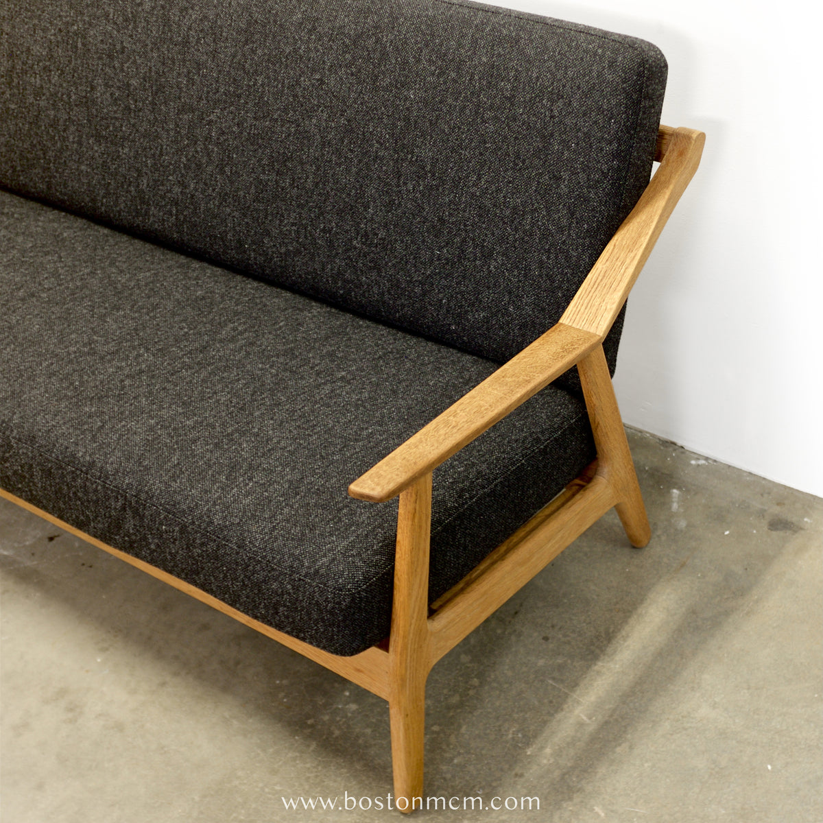 H. Brockmann-Petersen Danish Oak Sofa / Loveseat - #A2193