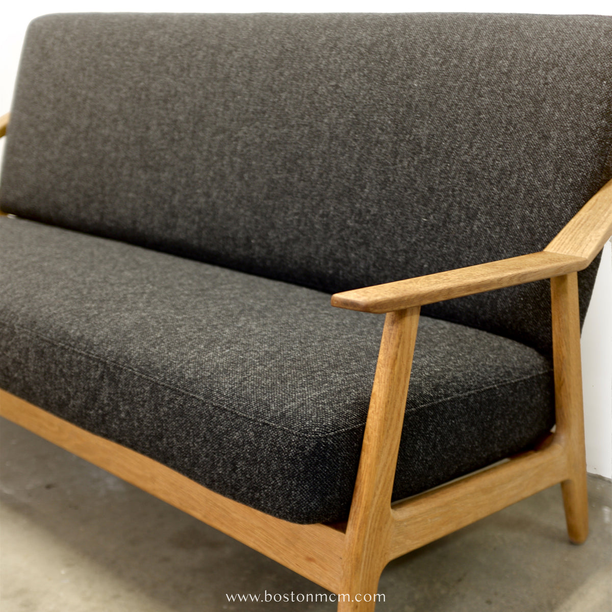 H. Brockmann-Petersen Danish Oak Sofa / Loveseat - #A2193