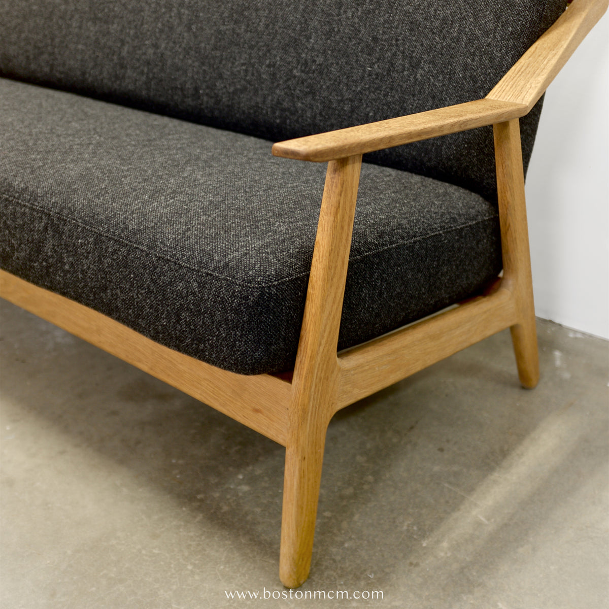 H. Brockmann-Petersen Danish Oak Sofa / Loveseat - #A2193
