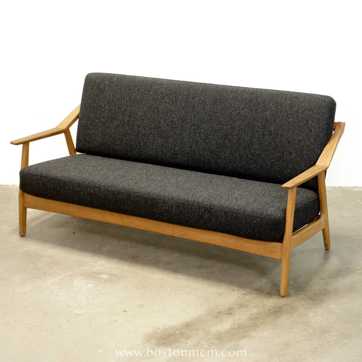 H. Brockmann-Petersen Danish Oak Sofa / Loveseat - #A2193