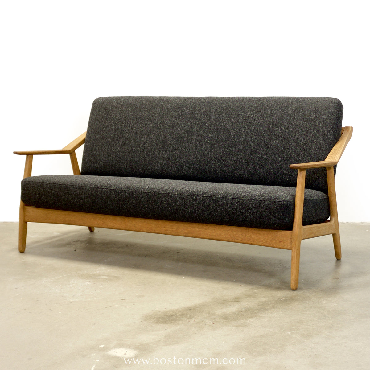 H. Brockmann-Petersen Danish Oak Sofa / Loveseat - #A2193