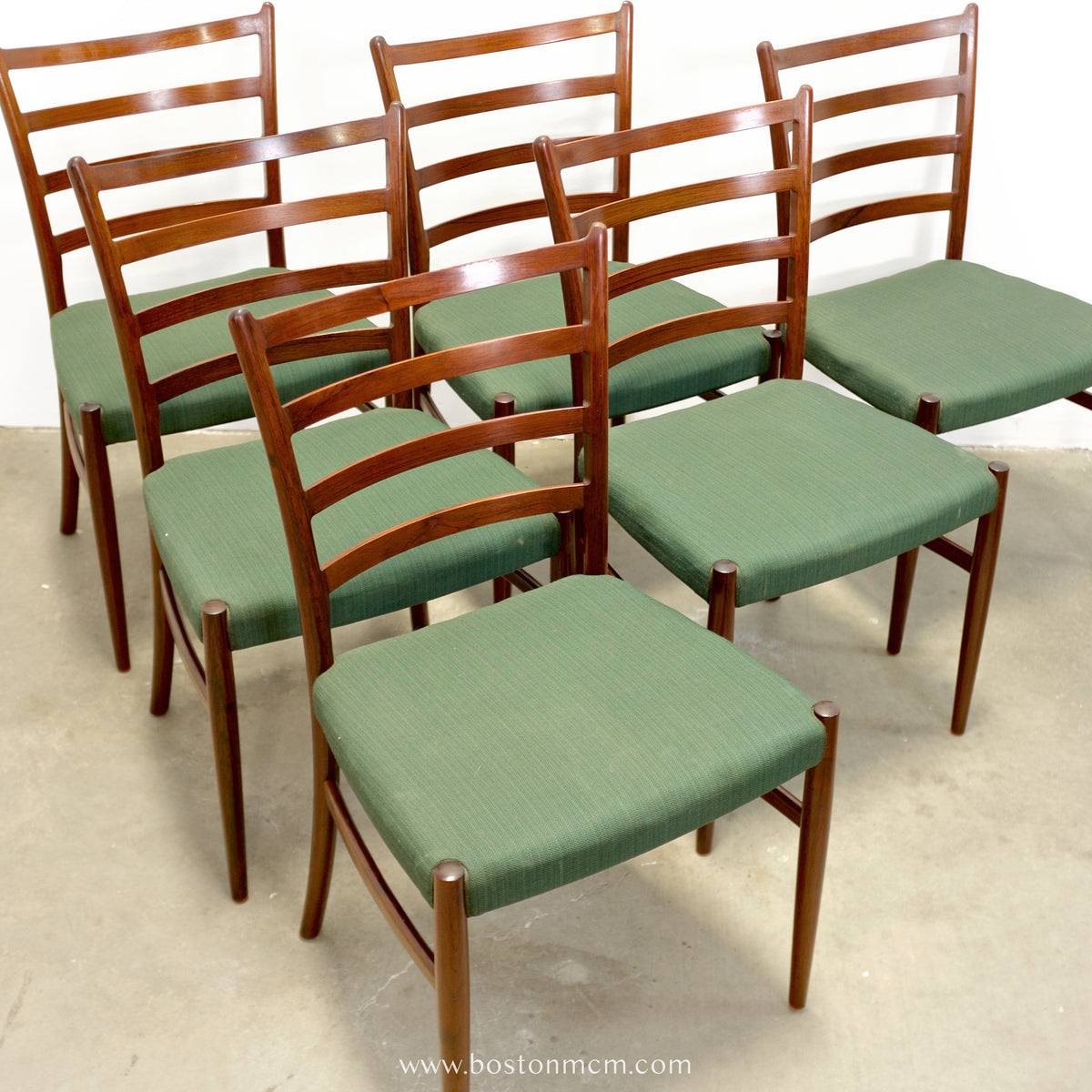 Set of 6 Rosewood Dining Chairs attributed to Johannes Andersen - #A1883