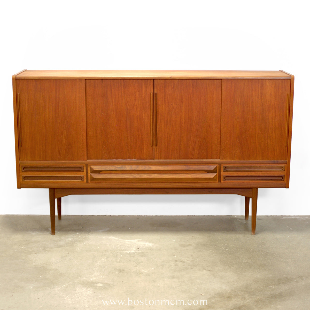 Danish Teak Highboard / Tall Sideboard - #A2100