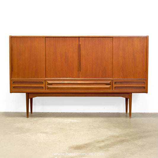 Danish Teak Highboard / Tall Sideboard - #A2100