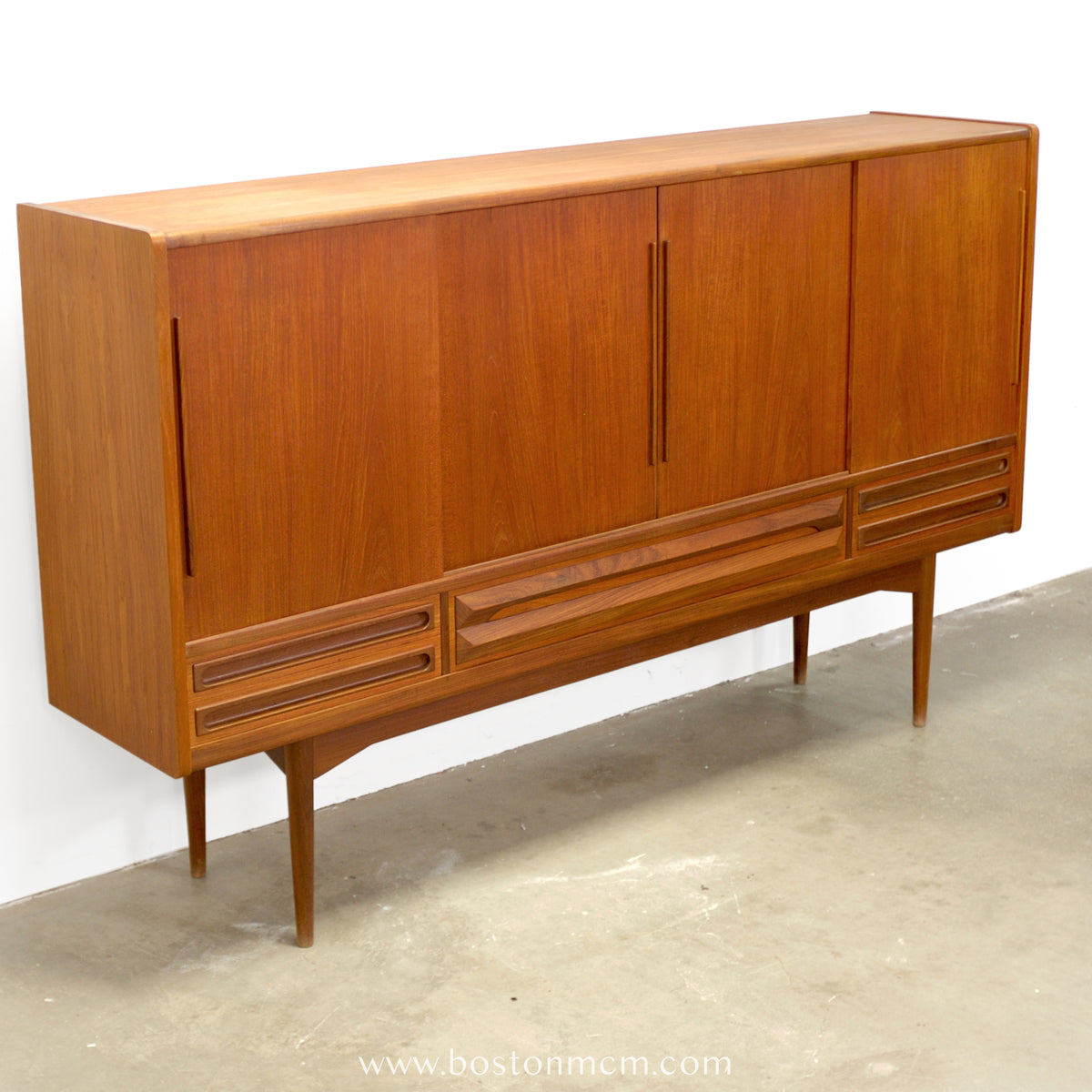 Danish Teak Highboard / Tall Sideboard - #A2100