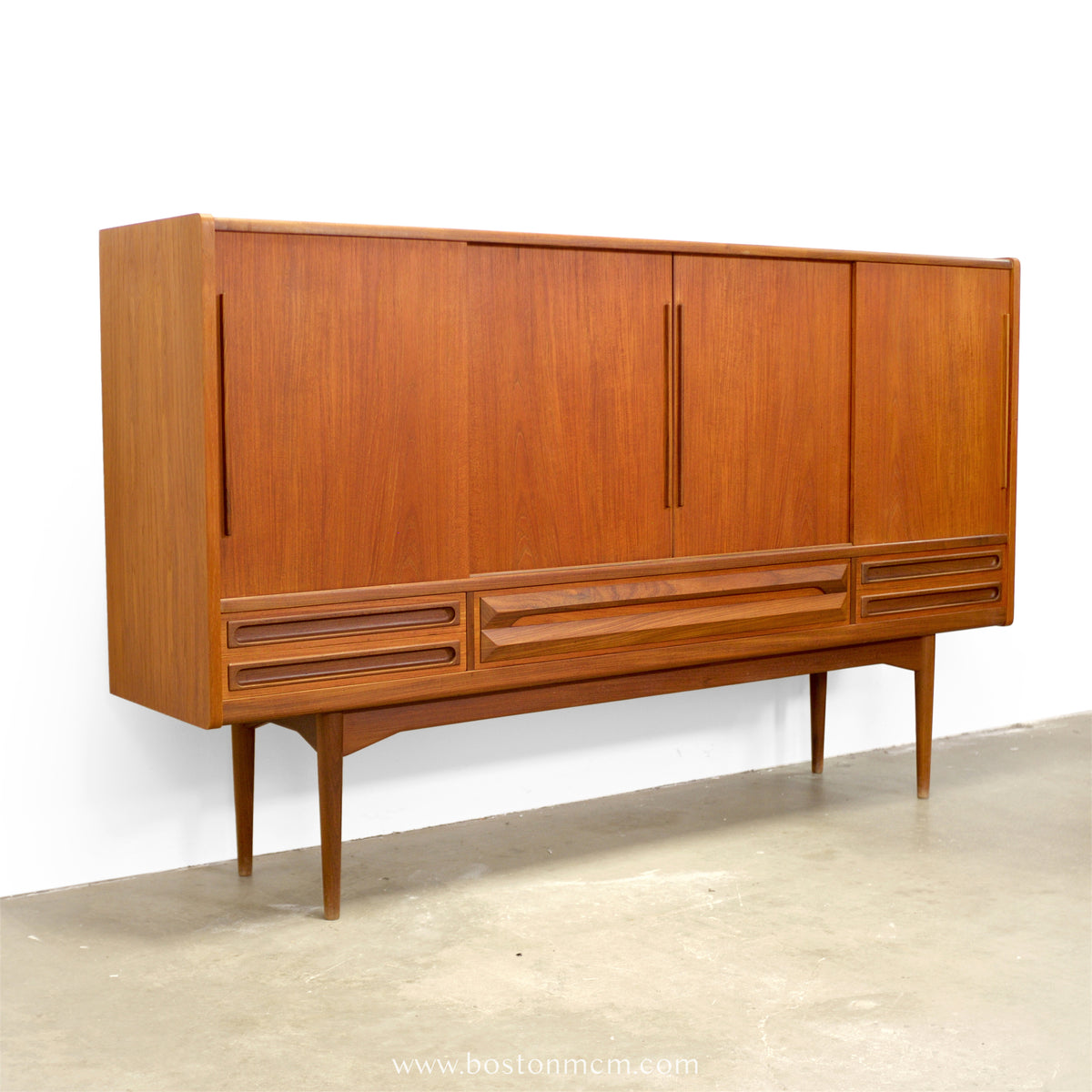 Danish Teak Highboard / Tall Sideboard - #A2100