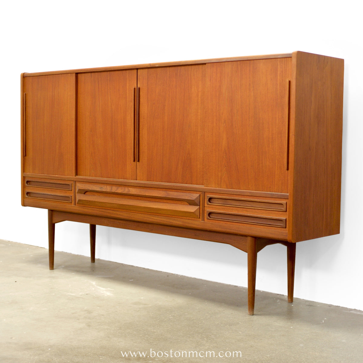 Danish Teak Highboard / Tall Sideboard - #A2100