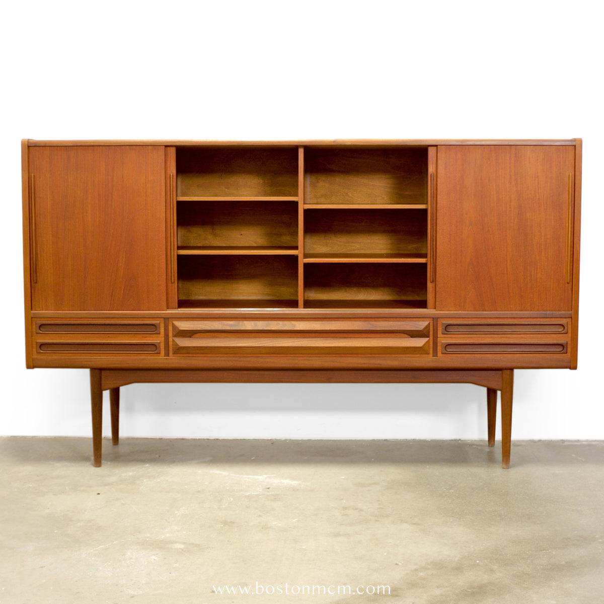 Danish Teak Highboard / Tall Sideboard - #A2100