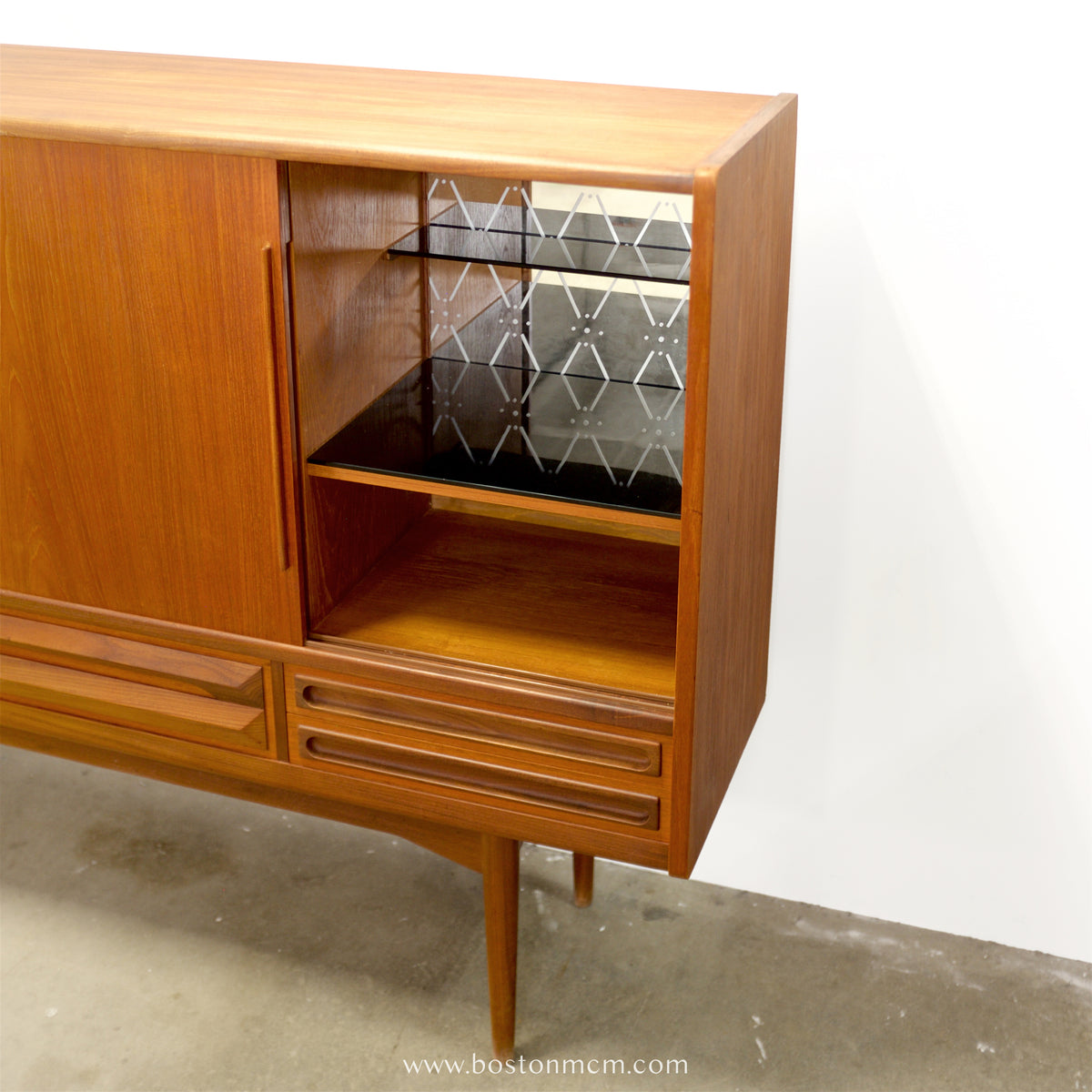 Danish Teak Highboard / Tall Sideboard - #A2100