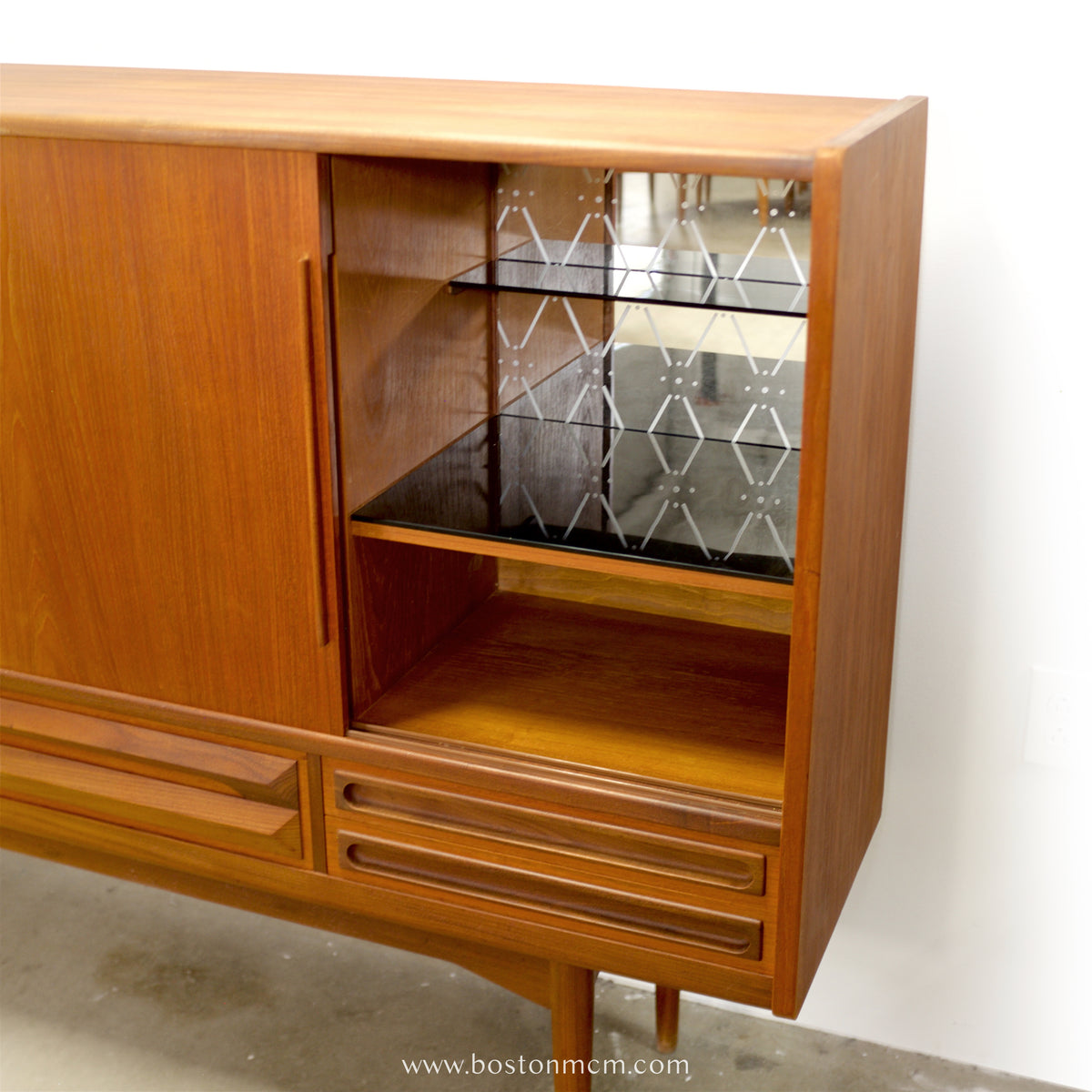 Danish Teak Highboard / Tall Sideboard - #A2100