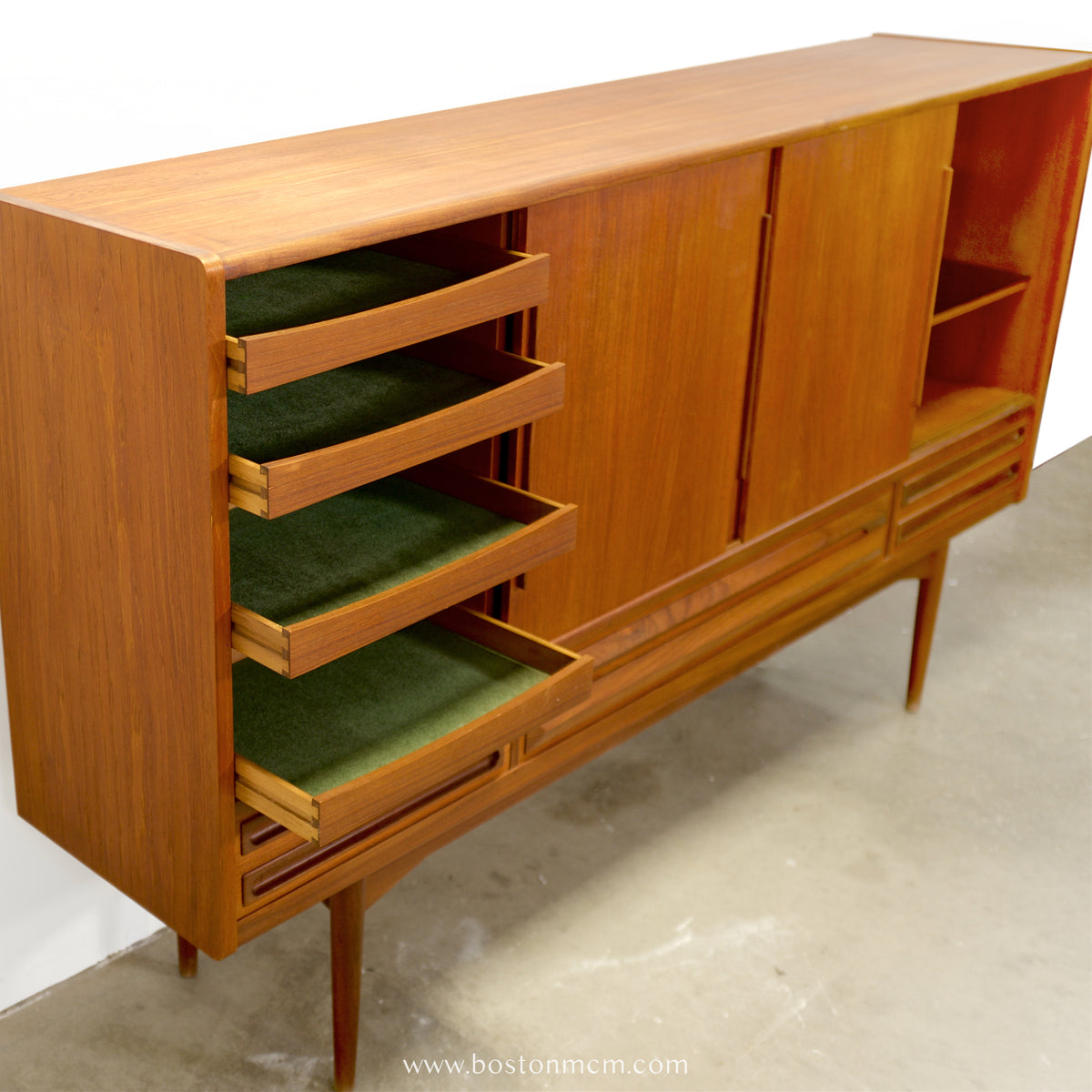 Danish Teak Highboard / Tall Sideboard - #A2100